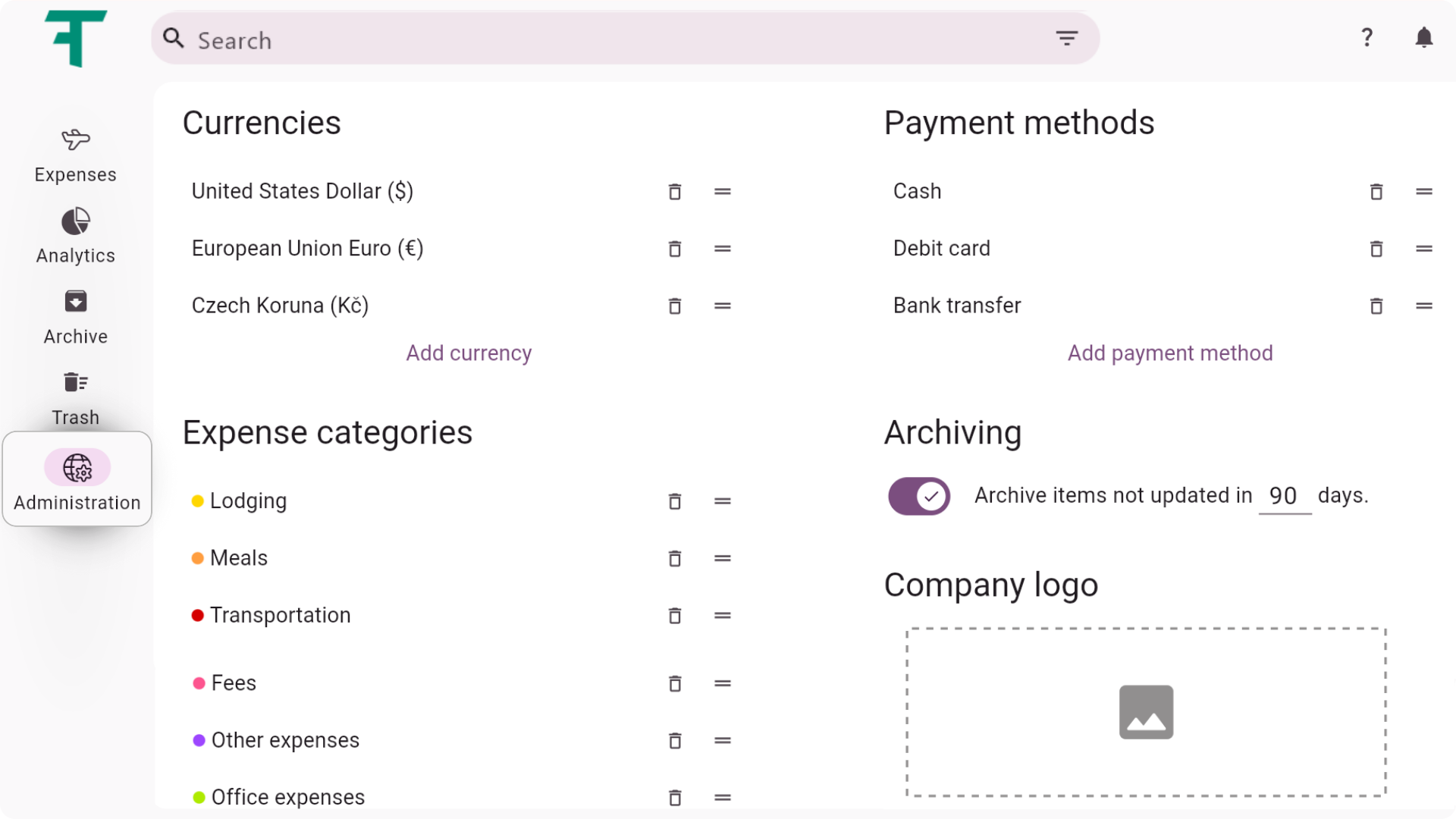 Screen with multiple personalization options
